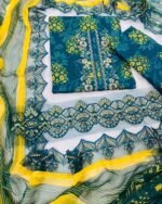 Luxury Cotton Embroidery Unstitched Three-Piece - Image 2