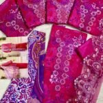 Luxury Cotton Embroidery Unstitched Three-Piece