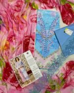 Luxury Cotton Embroidery Unstitched Three-Piece
