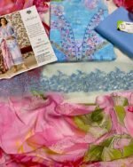 Luxury Cotton Embroidery Unstitched Three-Piece - Image 2